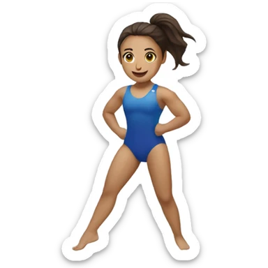 Una gimnasta rítmica  sticker