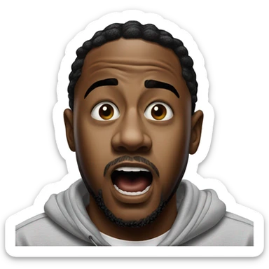 Kendrick Lamar being slapped sticker