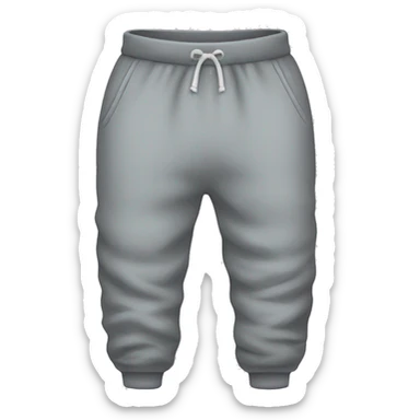 Gray sweatpants sticker