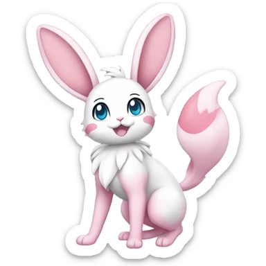 Sylveon-Bunny-Pokémon full body sticker