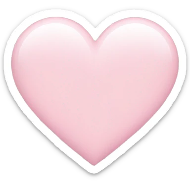 Light pink heart sticker