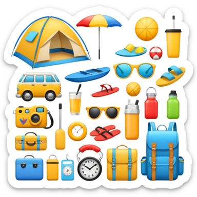 vacation equipment sticker