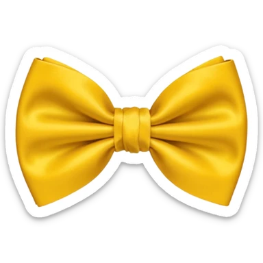 yellow bow tie  sticker