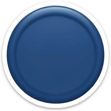 navy blue circle sticker