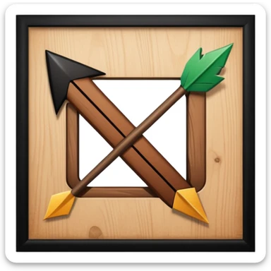 flecha para cpmenzar denuevo sticker