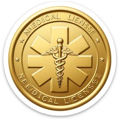 medical license of kazakhstan sticker