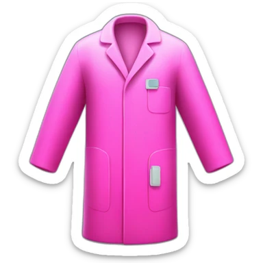 "laboratory coat" NEON PINK sticker