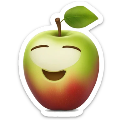 Une pomme sticker