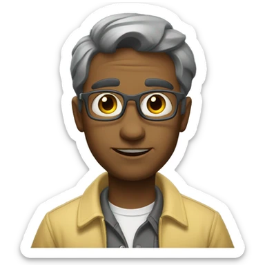 Mqzda 6 familiar gris sticker