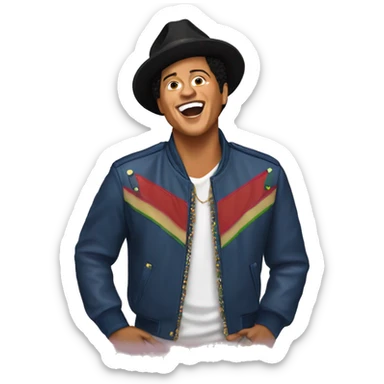 Bruno mars singing sticker