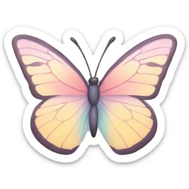 Pastel Butterfly sticker