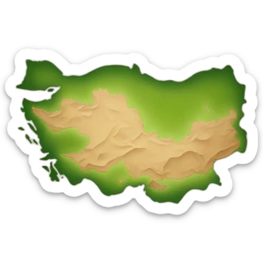 map of turkey sticker