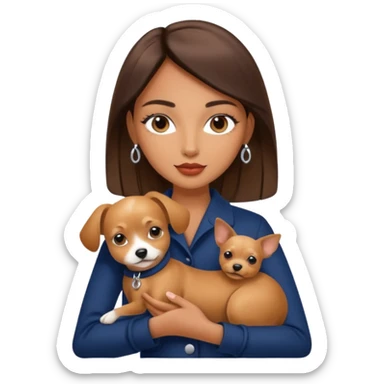 Dior model with pet sticker