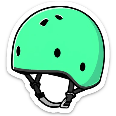 bike helmet, stupid face sticker