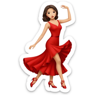 tango dancing woman emoji sticker