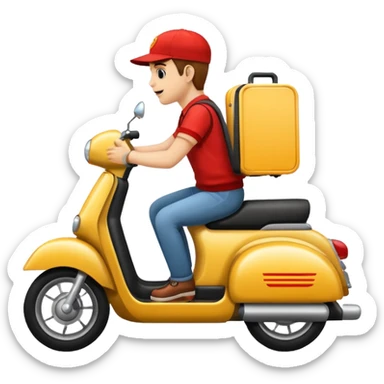 
Free fast food Delivery sticker