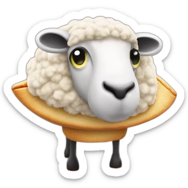 fortune cookie ufo sheep sticker