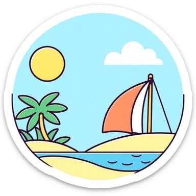 Summer vibes sticker