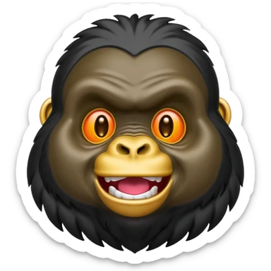 Bathing ape gorilla logo emoji  sticker
