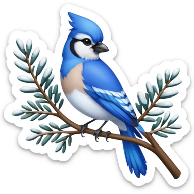 Christmas Jays sticker
