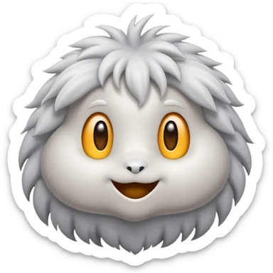 White , grey ish tick with a light grey background  sticker