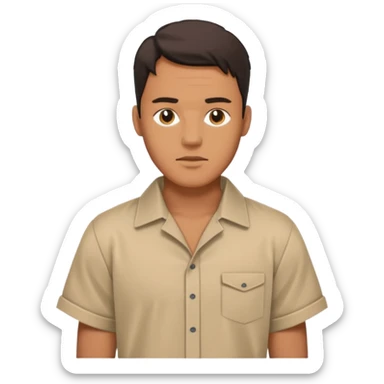 Man fenty folded  sticker