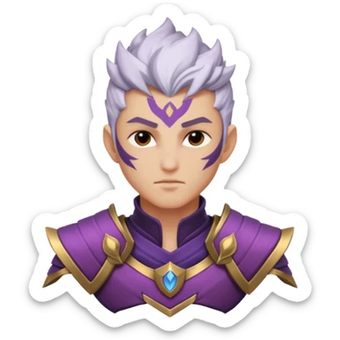 Varus from league of legends with clear custom and cute face sticker