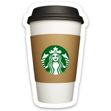 Starbucks cup sticker