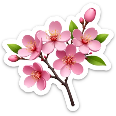 Plum blossom sticker