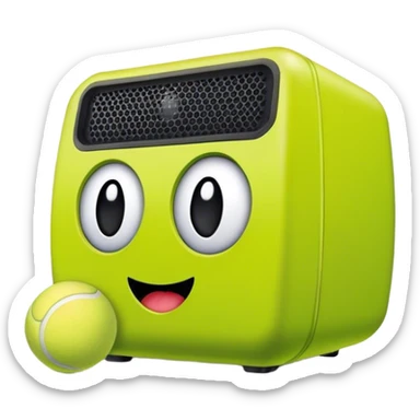 Tennis ball speaker box bfdi sticker
