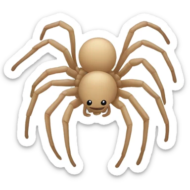 Beige spider sticker