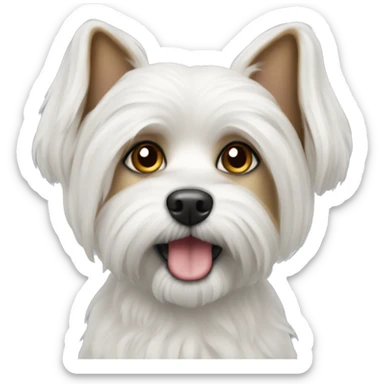 The maltipu dog sticker