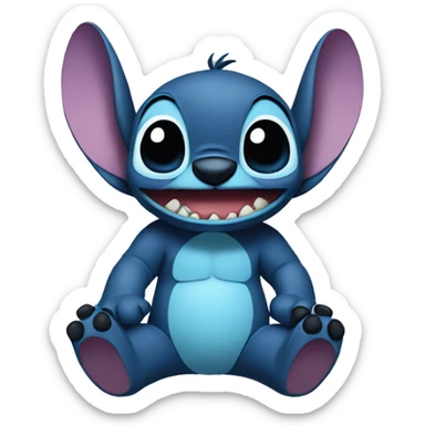 stitch funny sticker