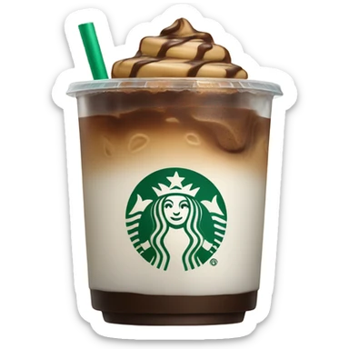 Starbucks iced coffee sticker