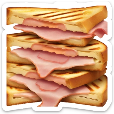 panini with ham and cheese sticker