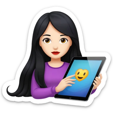 drawing on an ipad sticker