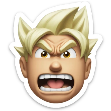 Goku has a rage sticker