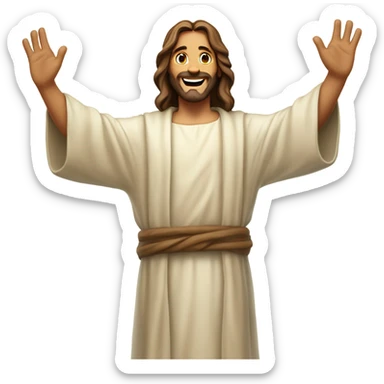 Jesus Christ touchdown sticker