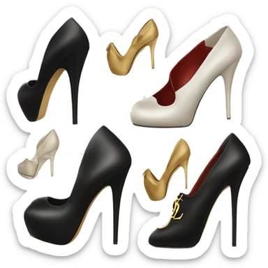 high heels yves saint laurent sticker