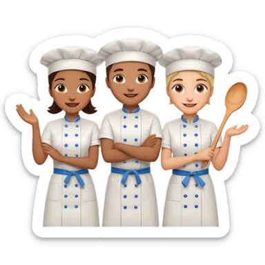 a team of cooks sticker