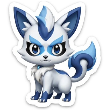 Meowstic-Dewott-Absol-fusion (full body) sticker