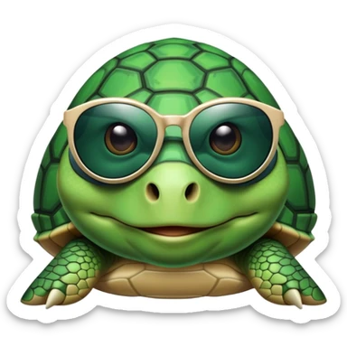 Turtle Westring sunglasses  sticker