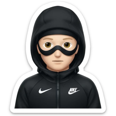 White person wearing a Nike Tex with hood and ski mask co all black and https://encrypted-tbn0.gstatic.com/images?q=tbn:ANd9GcTQEV3H5Fpq8Dp-ki2RTwgbdHqMsKZzDtarA9ywqiFzKVKjxdLc5Fq9yDOax7-XC4trueI2pFuItpqM_TVrGODdDG5la_rbm9lB8utSLKXm&s=10 sticker