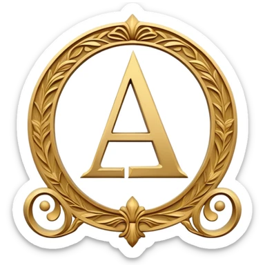 Greek letters Theta and Delta combined into a single sign sticker