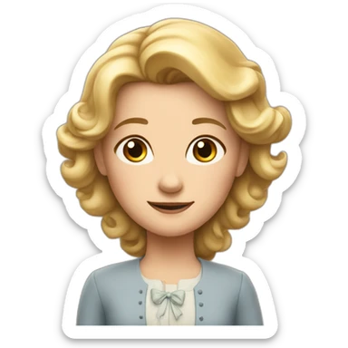 Anne from the TV series Anne with two n sticker