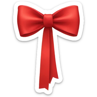 red bow sticker