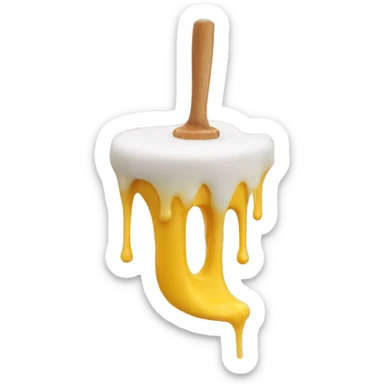 melting butter stick sticker