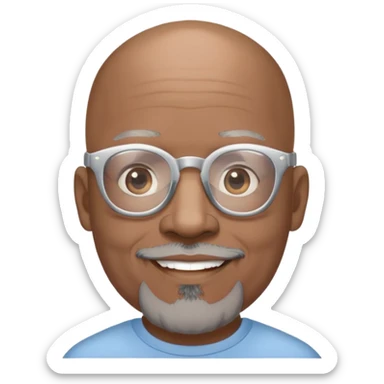 Bald mature Black male with Grey goatee and light glasses
Wishing everyone a 
"HAPPY MOTHER'S DAY" sticker