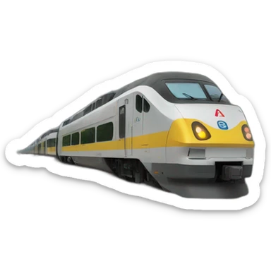 A train coming in the train station of Besançon sticker