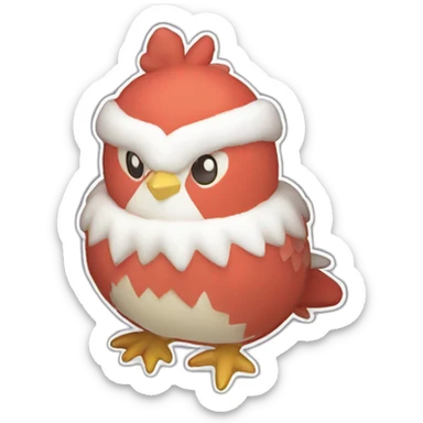 Pokemon Delibird Badge Winter Slowflake GiftBox 2023 sticker